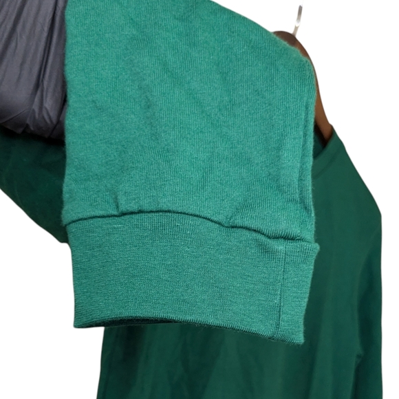 Adidas Forest Dark Green Long Sleeve Cotton Tee Shirt Womens Size XS NWT - Picture 4 of 8